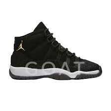 Gold Black White Jordan 11 Goat Buy And Sell Authentic Sneakers Air Jordans Sneakers Air Jordan 11
