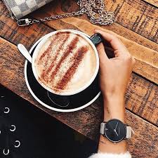 Uhr Miss Ocean Black Sunray Schwarz Leder Schwarz Kaffee Liebe Essen Uhr
