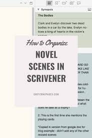 How To Organize Novel Scenes In Scrivener In 2020 Book Writing Tips Novel Writing Software Writing A Book