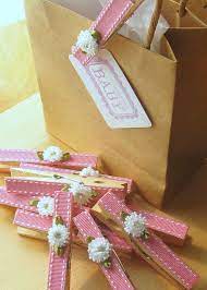 Last Set Designer Clothespins Set Of 10 Baby Pink Crystal Rhinestone Flowers Decorated Clothespins Baby Shower Favors Clothes Pin Crafts Clothes Pins Gift Wrapping