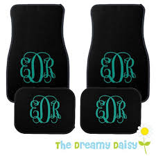 Personalized Car Floor Mats Monogrammed Car Mats Black Car Mats With Monogram Custom Car Mats Car Personalization Preppy Car Accessories Monogram Car Mat