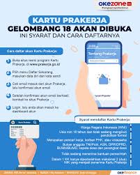 Maybe you would like to learn more about one of these? Okezone Infografis Cara Daftar Dan Syarat Kartu Prakerja Gelombang 18