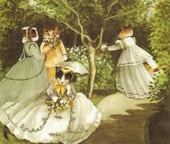 Susan Herbert Women In The Garden Monet Antique Vintage Art Prints Ready To Frame Affiche De Chat Peintures Victoriennes Illustration De Chat