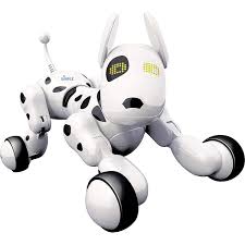 Black And White Robot Dog Dimple Interactive Wireless Remote Control Puppy Toy For Kids Multicolor Toy Puppies Kids Electronics Kids Toys