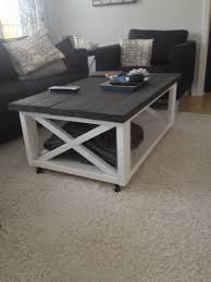 For about $50 in materials, this solid wood coffee table with it's x detailing could be yours. Rustic X Coffee Table Ana White