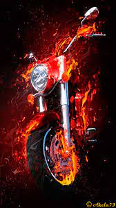 We have 56+ amazing background pictures carefully picked by our community. Pin By Sonnja Schau On Feuerbilder S Motorcycle Art Painting Bike Art Biker Art