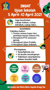 Jadwal Ujian Sekolah Tahun Pelajaran 2020 2021 Berita Smpn 1 Subang