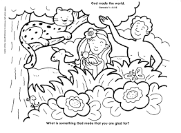 Adam and eve in the garden of eden puzzles maze s Online Coloring Pages Coloring Pageadam And Eve With Animals The Bible Coloring Books For Children