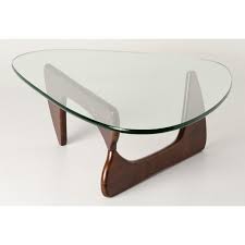Replica Noguchi Glass Coffee Table W Walnut Timber Noguchi Coffee Table Walnut Coffee Table Walnut Timber