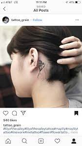 Lily Of The Valley Tattoo Behind The Ear Lily Of The Valley Tattoo Tattoo Behind Ear Tattoo Ear
