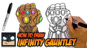 How To Draw Infinity Gauntlet The Avengers Step By Step Avengers Drawings Drawings Drawing For Beginners
