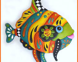 Painted Metal Wall Hanging Seahorse Outdoor Metal Art Seahorse Metal Wall Art Metal Wall Decor Tropical Decor M 602 Or Outdoor Metal Art Outdoor Metal Wall Art Metal Fish Wall Art