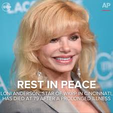 Actress Loni Anderson, best known for her role as Jennifer Marlowe
