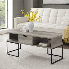 Here's why we love curved coffee tables (and you will, too). Desks Tables 1 Drawer Curved Coffee Table Grey Wash Business Industrial