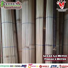 Tirai bambu adalah kerajinan yang unik tirai bambu tirai bambu banyak diproduksi di pengrajin bambu godean. Promo Tirai Bambu Ati Lebar 1 5m X Tinggi 3m Shopee Indonesia