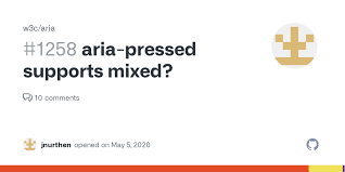 aria-pressed supports mixed? · Issue #1258 · w3c/aria · GitHub