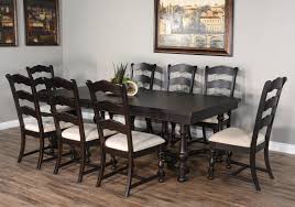 Vintage 1950's duncan phyfe style dining table and chairs. Sunny Designs Scottsdale Transitional 9 Piece Dining Set With Upholstered Chairs Conlin S Furniture Dining 7 Or More Piece Sets