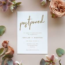 Maybe you would like to learn more about one of these? Change The Date Cards Tips For Announcing Your Wedding Postponement Junebug Weddings