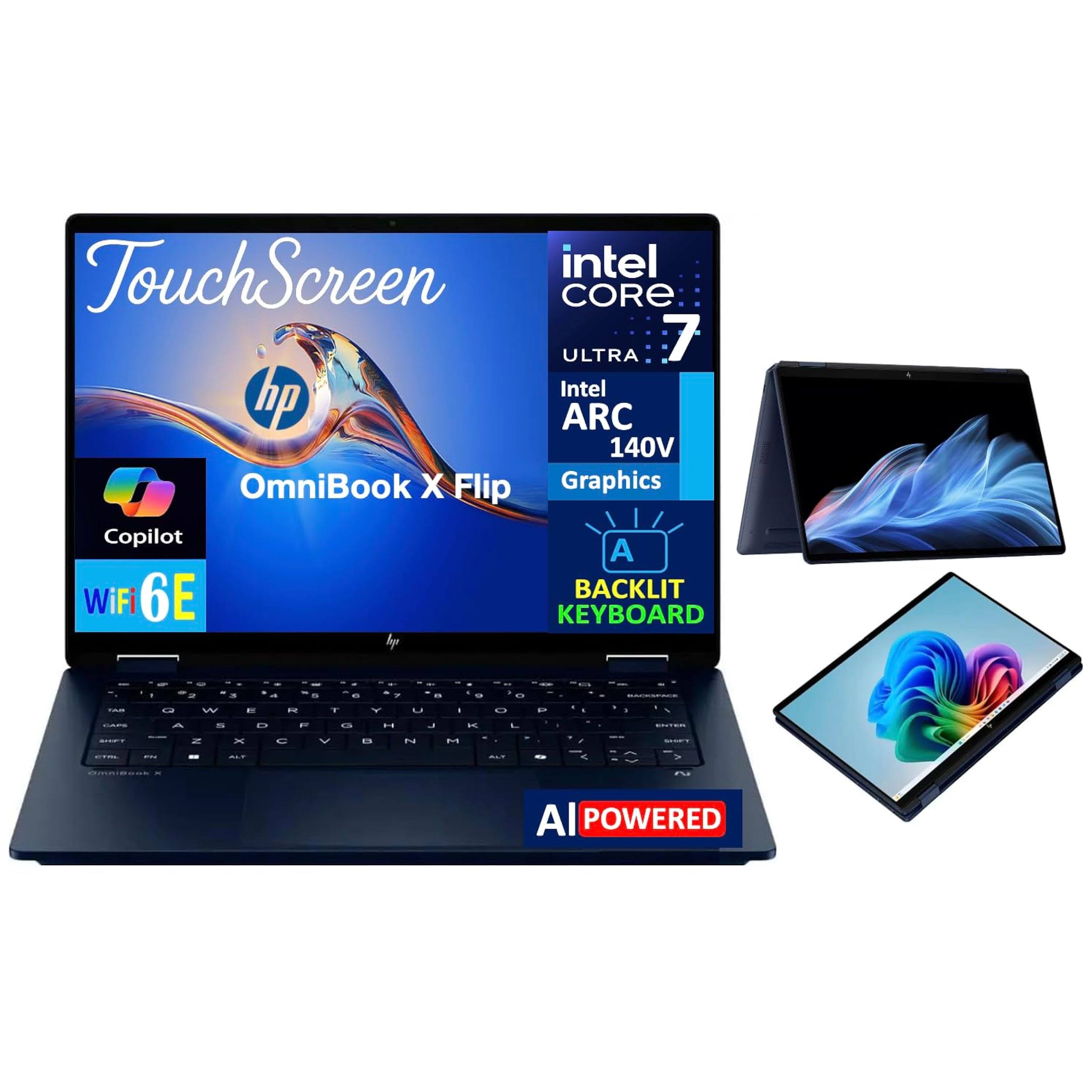 Hp OmniBook X Flip 2-in-1 Laptop 14 inch Wuxga IPS Touch Intel Ultra Ram