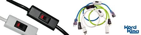 If you are looking for an extension cord with a switch, you're likely looking to extend the reach of a lamp. Inline Rocker Switch Custom Cords Kord King