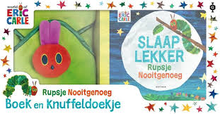 Rupsje nooitgenoeg is een groot succes, er bestaan dan ook talrijke boeken over de rups. Slaap Lekker Rupsje Nooitgenoeg Boek En Knuffeldoek De Boekenberg Eindhoven