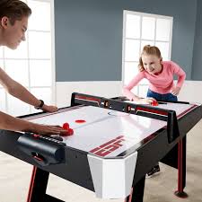 Espn 48 Air Hockey Scorer Black In 2020 Air Hockey Air Hockey Table Game Room