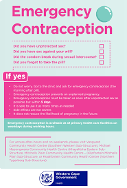 Free Emergency Contraception at your Community Health Care facility |  Western Cape Government