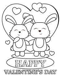 Our cards, coupons, and free printable valentines are a cinch to download and print from home. Valentine S Day Bunnies Coloring Page Free Printable Coloring Pages For Kids