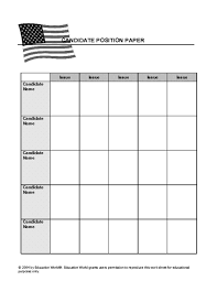 An annotated position paper sample to help guide you in formatting (2) a sample position paper with appropriate content and format to fit mmun specifications: Candidate Position Paper Template Education World