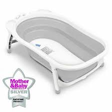 Skip hop moby baby bathtub. Grey Baby Bath Tub Karibu Travel Folding Bath Infant To Toddler Anti Slip Ebay
