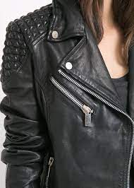 Textured Panel Leather Jacket Woman Mango United Kingdom Jackets Leather Jacket Leather Jackets Women