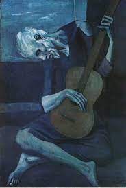 Die grundlagen der blauen periode mit den bildern der blauen und der rosa periode setzte sich picasso thematisch deutlich von der seinerzeit gefeierten offiziellen kunst ab.83 ab 1904. Pablo Picasso Ein Trauriger Kunstler Kimko Bloggt