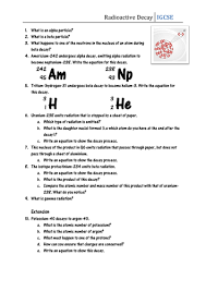 Give your answer to two decimal places. Worksheet Radioactive Decay Teaching Resources