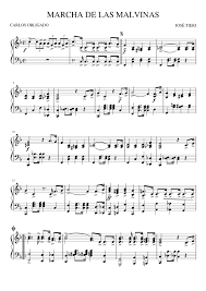 Islas malvinas) is disputed by argentina and the united kingdom. Marcha De Las Malvinas Sheet Music For Piano Solo Musescore Com