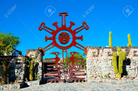 The tattoo is of the circular spiral the incas used to depict pachamama. Pachamama Sun Gates Tucuman Argentina Stock Photo Picture And Royalty Free Image Image 147446859