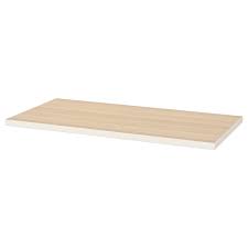 Linnmon سطح طاولة أبيض مظهر سنديان مصبوغ أبيض 120x60 سم Ikea