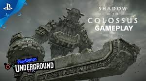 The gameplay hasn't changed since the original release: Shadow Of The Colossus Ps4 Gameplay Ps Underground Youtube