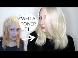 Wella permanent liquid hair toner at amazon. Wella T11 Blonde Toner Demo Youtube