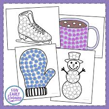 By connecting the dots, number by number, a picture forms before your very eyes. Winter Bingo Dauber Coloring Pages Free Printable