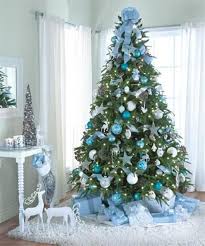 Houston Tx Christmas Tree Rentals By Home Office Houston In 2020 Silver Christmas Tree Decorations Blue Christmas Tree Elegant Christmas Decor