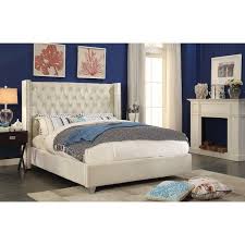 Allmodern grady solid wood platform bed. Inverness Upholstered Platform Bed Upholstered Platform Bed Meridian Furniture All Modern Furniture