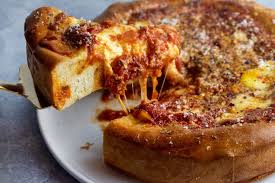 Giada S Deep Dish Pizza Giadzy Recipe Deep Dish Pizza Deep Dish Recipes