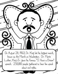 Part of the civil rights movement, the minister was known for his elegant and emotionally moving sermons and speeches. Free Printable Martin Luther King Jr Day Mlk Day Coloring Pages