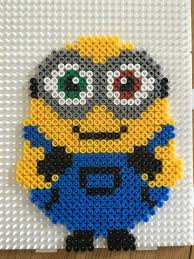 Hama Beads Bugelperlen Bob Minions Minion Pattern Perler Bead Art Minion Crochet Patterns