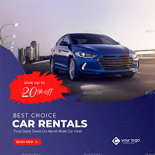 Car Rental Facebook And Instagram Banner Pack Car Rental Instagram Banner Rental