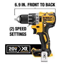 Dewalt 20 Volt Max Xr Cordless Brushless 1 2 In Drill Driver Tool Only Dcd791b The Home Depot