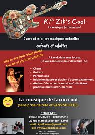 KP Zik's Cool/ Cours de chant, guitare, percussions, initiation piano