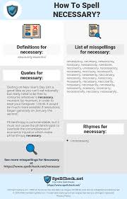 How To Spell Necessary And How To Misspell It Too Spellcheck Net