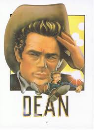 2 Sided 1980 Pinup Airbrush Art Print James Dean