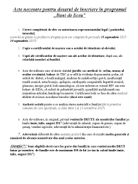 Model cerere inscriere in clasa a v a colegiul national. Acte Necesare Bani De Liceu